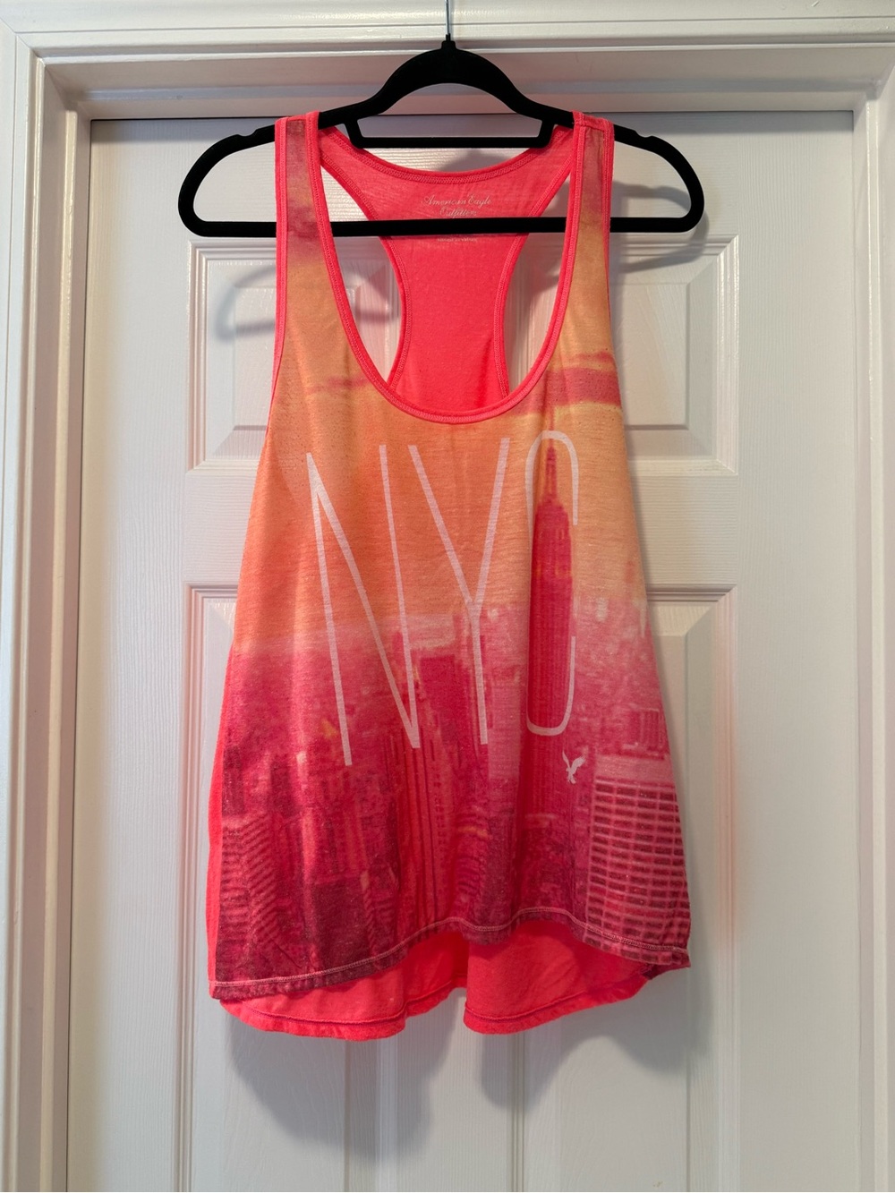 AE Coral-Pink NYC Racerback Tank